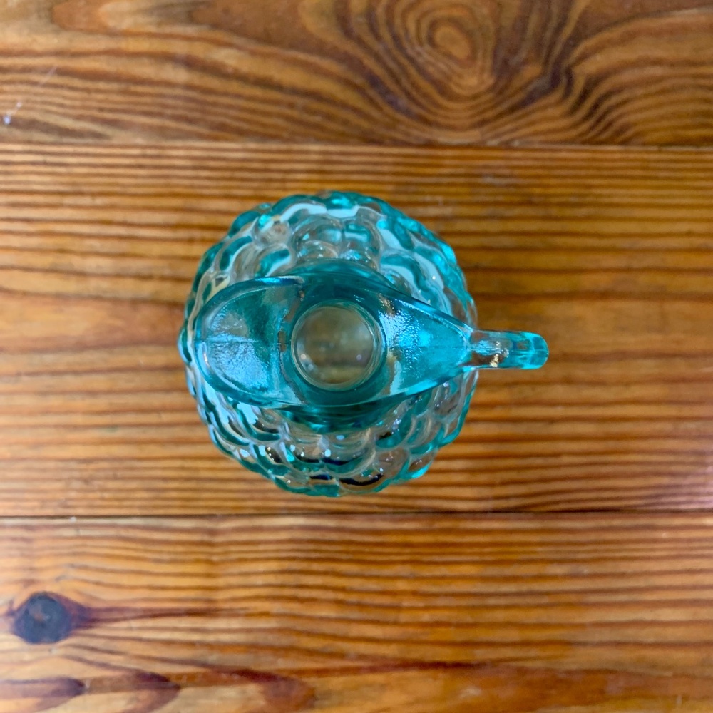 Vintage Vetreria Etrusca Seafoam Blue Hobnail Cruet | Made in Italy - Picture 8 of 16